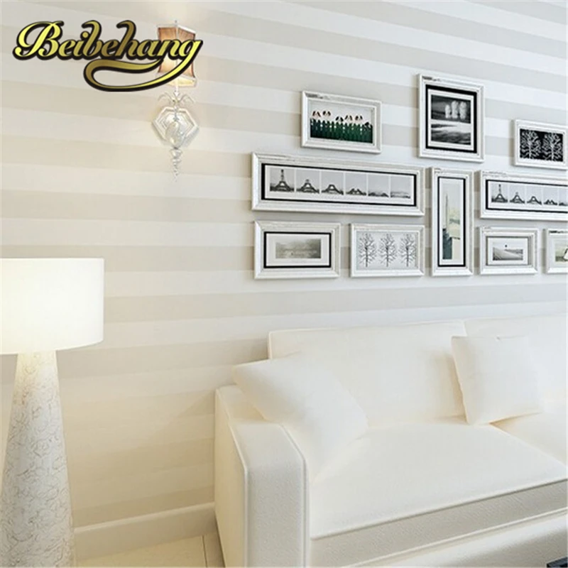 beibehang papel de parede с метален блясък, бяло-сребристи тапети в широка ивица, тапети и стенни покрития2