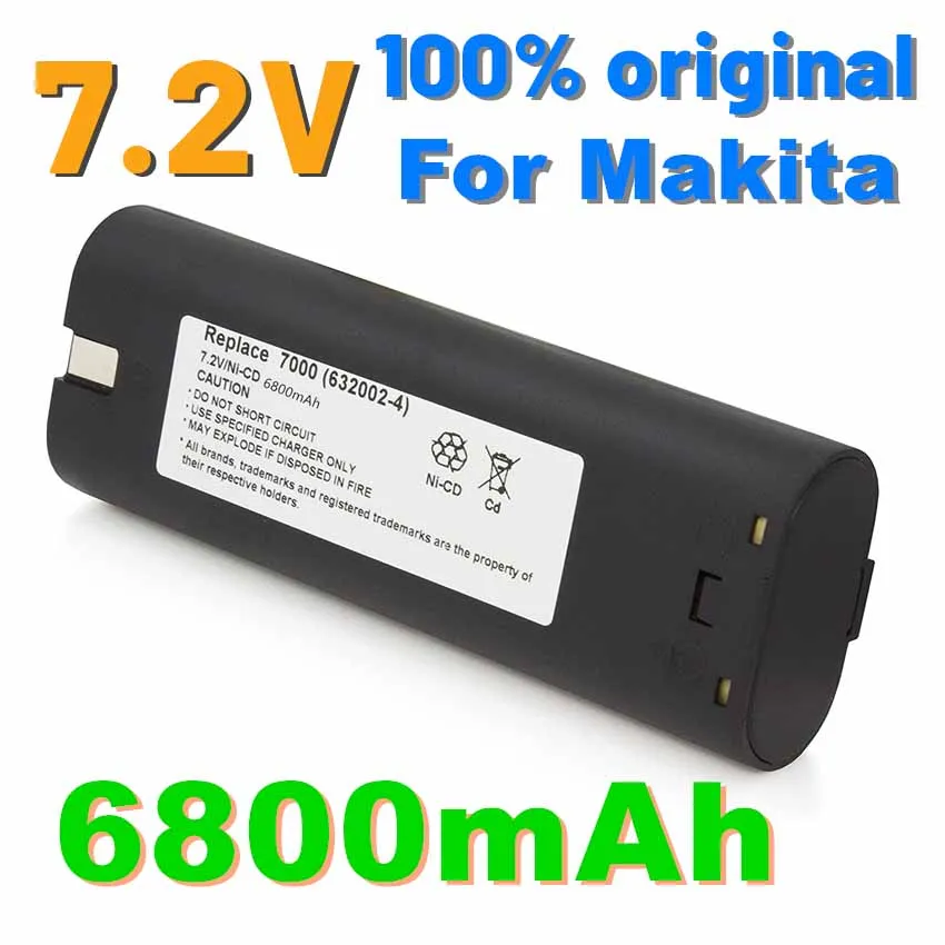 7,2 6800 mah Ni-MH батерия за Преносим Makita 7000 7002 7033 191679-9 192532-2 192695-4 632002-4 632003-2 7,2 На батерията L500