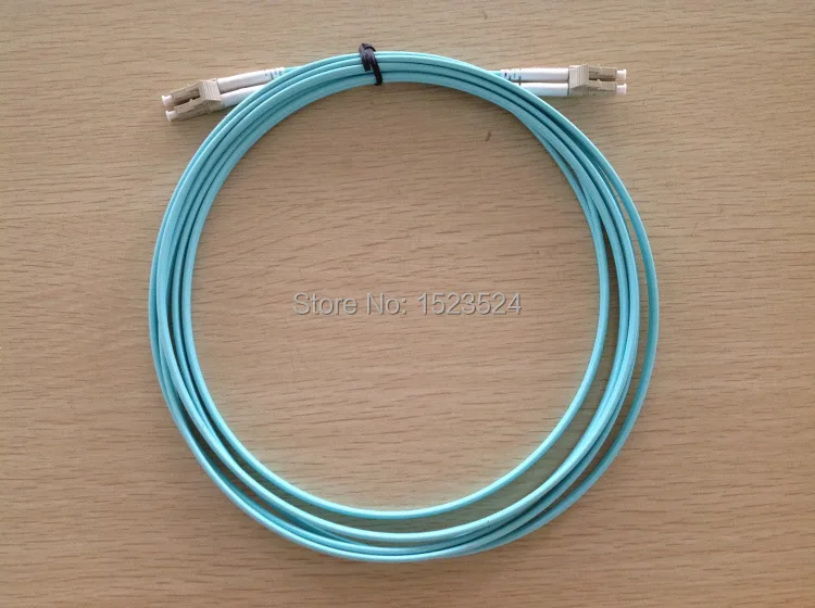 Безплатна доставка на 5 бр./лот оптичен Пач кабел OM3 10G като 50 / 125μm LC/PC-LC/PC мулти-режим пълен Дуплекс 2 мм 5 метра4