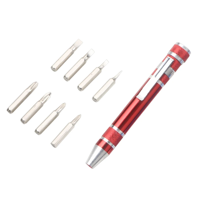 Удобен инструмент, 8 в 1 имат Магнитна отвертка отвертка под формата на писалка, лесно сменяеми отвертки, инструменти за ремонт със собствените си ръце2