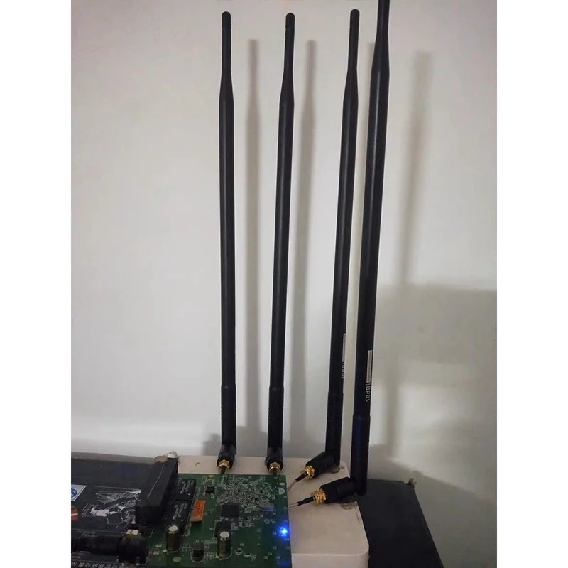 3ШТ 9dBi RP-SMA двойна лента WiFi-рутер с висок коефициент на усилване на 2,4 Ghz И 5 Ghz безжична наклонена антена2
