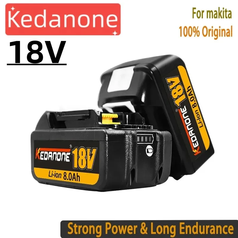 Herramientas electricas recargables de 18V y 8,0 ah, batería Original de 100% para Makita LXT, BL1830B, BL1840, BL1850, БЛ 1860,0