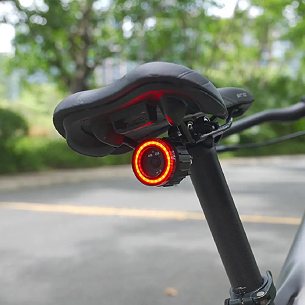 Задна светлина за велосипед MEROCA, интелигентен сензор за спиране, USB зареждане, IPX5, водоустойчив led задна светлина за велосипеди, Аксесоари за велосипеди0