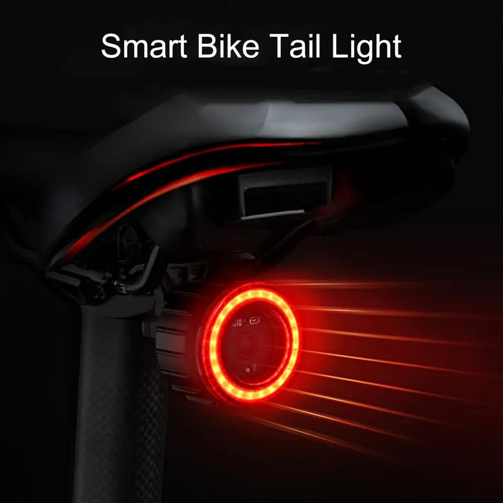 Задна светлина за велосипед MEROCA, интелигентен сензор за спиране, USB зареждане, IPX5, водоустойчив led задна светлина за велосипеди, Аксесоари за велосипеди2