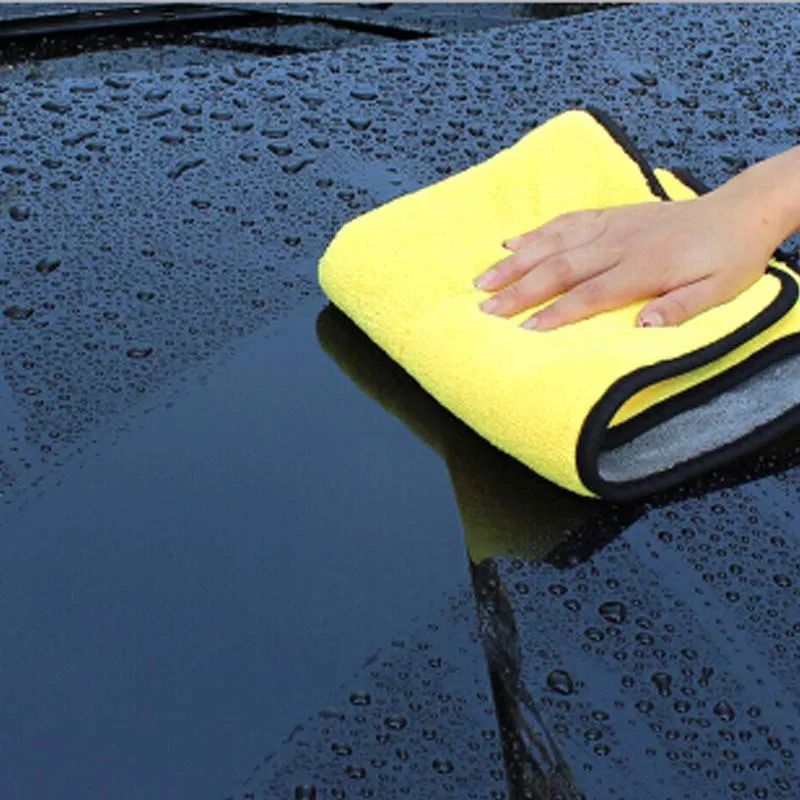 Висококачествено автомобилно кърпа от микрофибър за почистване на превозното средство, инструмент за изсушаване, кърпа за миене на колата, удебелена кърпа за почистване на автомобила, кърпа за миене на1