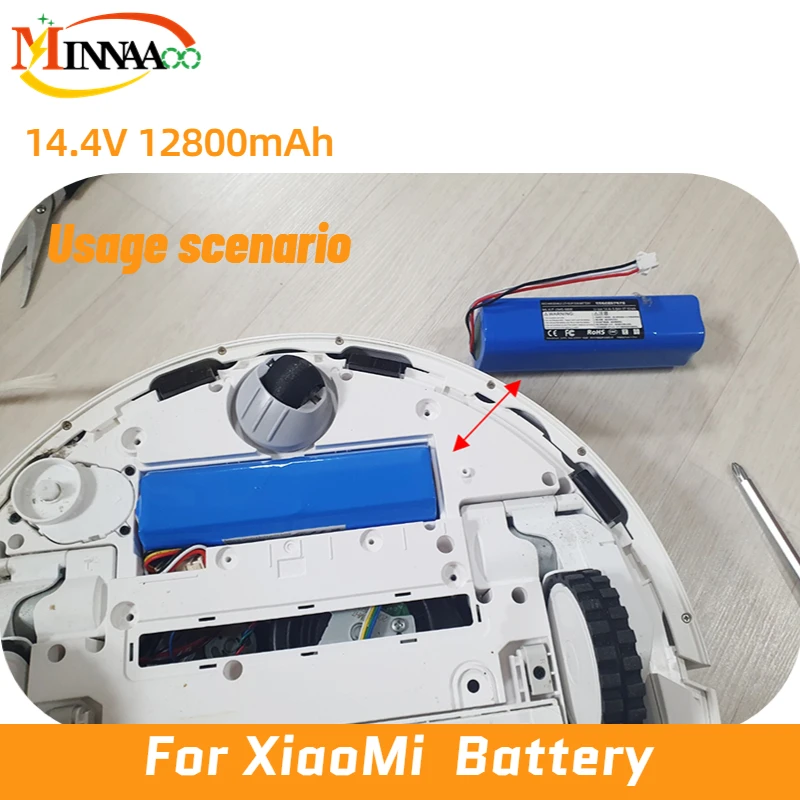 За робот Xiaomi 100% Оригинална Батерия 1C P1904-4S1P-MM Mi Jia Mi Прахосмукачка За Подметания Робот За почистване, Подмяна на Батерията G1l4