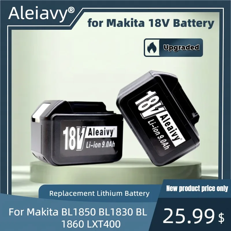 Преносимото Литиева Батерия BL1860 18V 9A 9000mAh за MAKITA BL1880 BL1860 BL1850 BL1860B L70 Makita 18V Батерия0