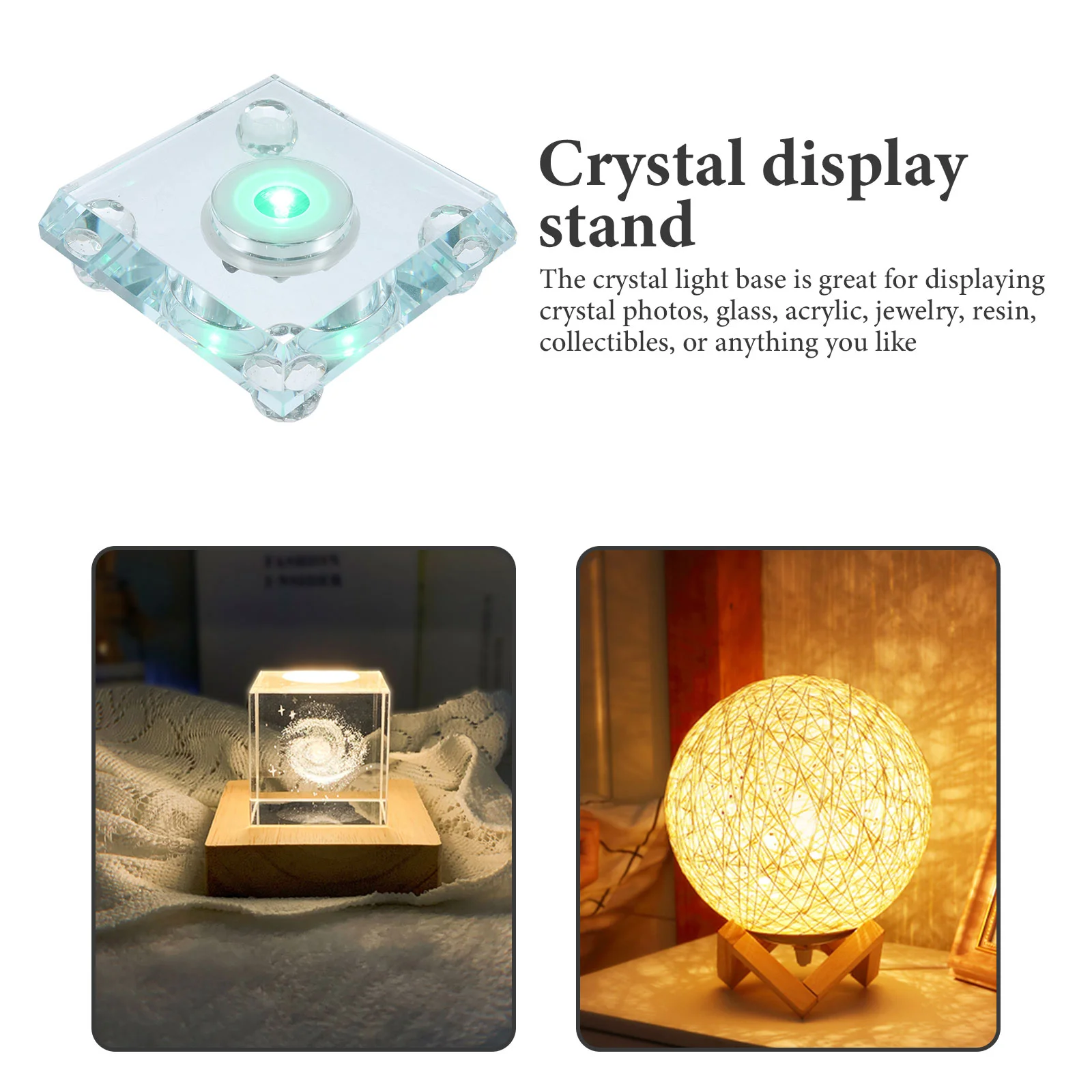 Кристален фотокристаллическая лампа задно стъкло с подсветка, led1
