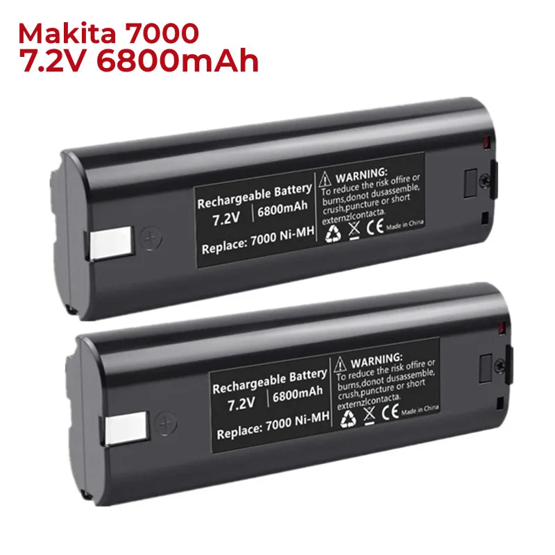 1-2 опаковки Ni-MH батерия 7,2 На 6,8 Ah, съвместим с аккумуляторным инструмент Makita 7000 7002 7033 191679-9 632002-4 632003-2 6010D 6172D0