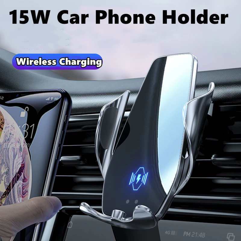 За Фолксваген ID.Кола за мобилен мобилен телефон, безжично зарядно устройство, 15 W, навигация скоба, поддръжка на GPS, въртящи се на 3601