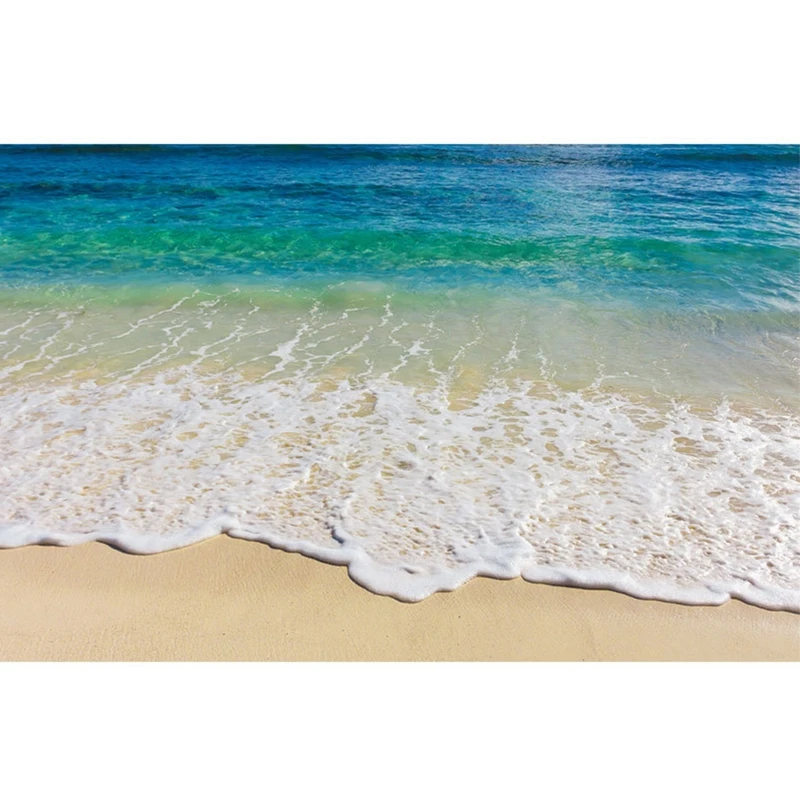 Стикер за стена под формата на океана, 3D стикер на пода с вълните на морската вода, нескользящие водоустойчиви тапети1