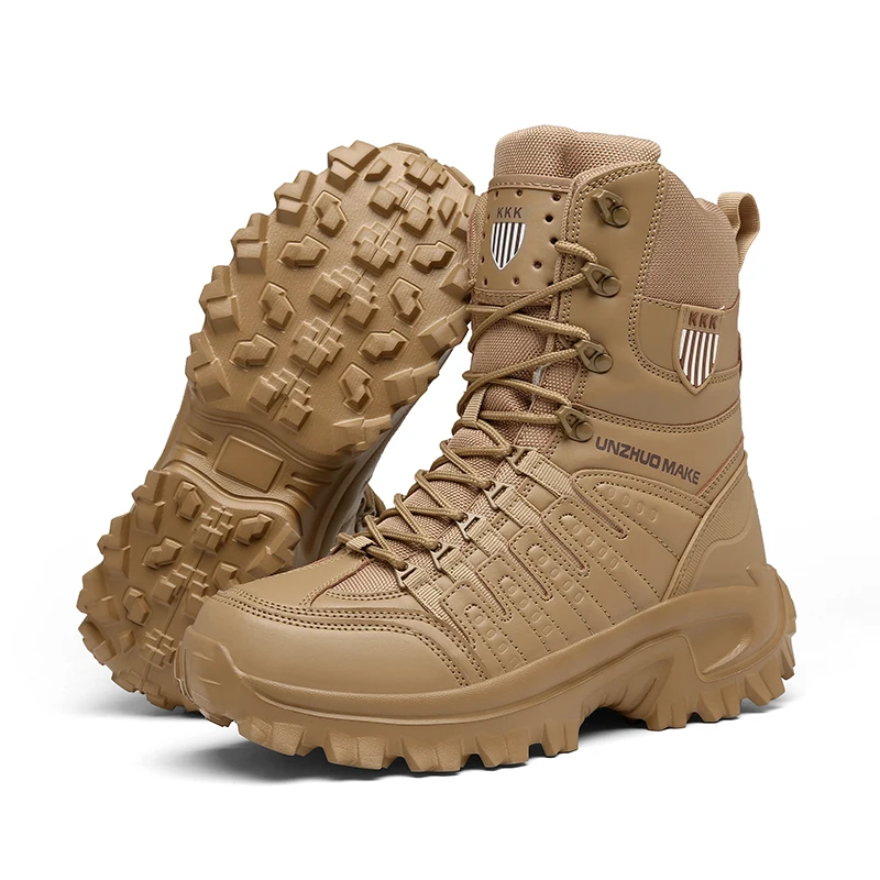 2023 Мъжки военни тактически мъжки обувки непромокаеми кожени обувки за пустинята армейските ботильоны Армията работна мъжки обувки мотоциклетни ботуши2