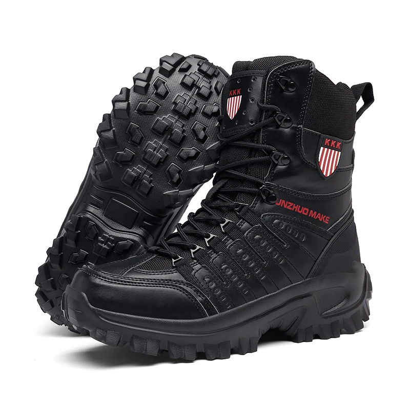 2023 Мъжки военни тактически мъжки обувки непромокаеми кожени обувки за пустинята армейските ботильоны Армията работна мъжки обувки мотоциклетни ботуши3