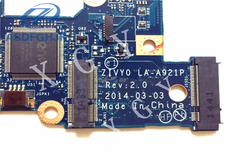 ZIVY0 LA-A921P Оригинал За Lenovo за Yoga 2 13 дънна Платка на Лаптоп i3-4010U I5-4200U I7-4500U 4 GB/8 Г на 100% Тествана е3