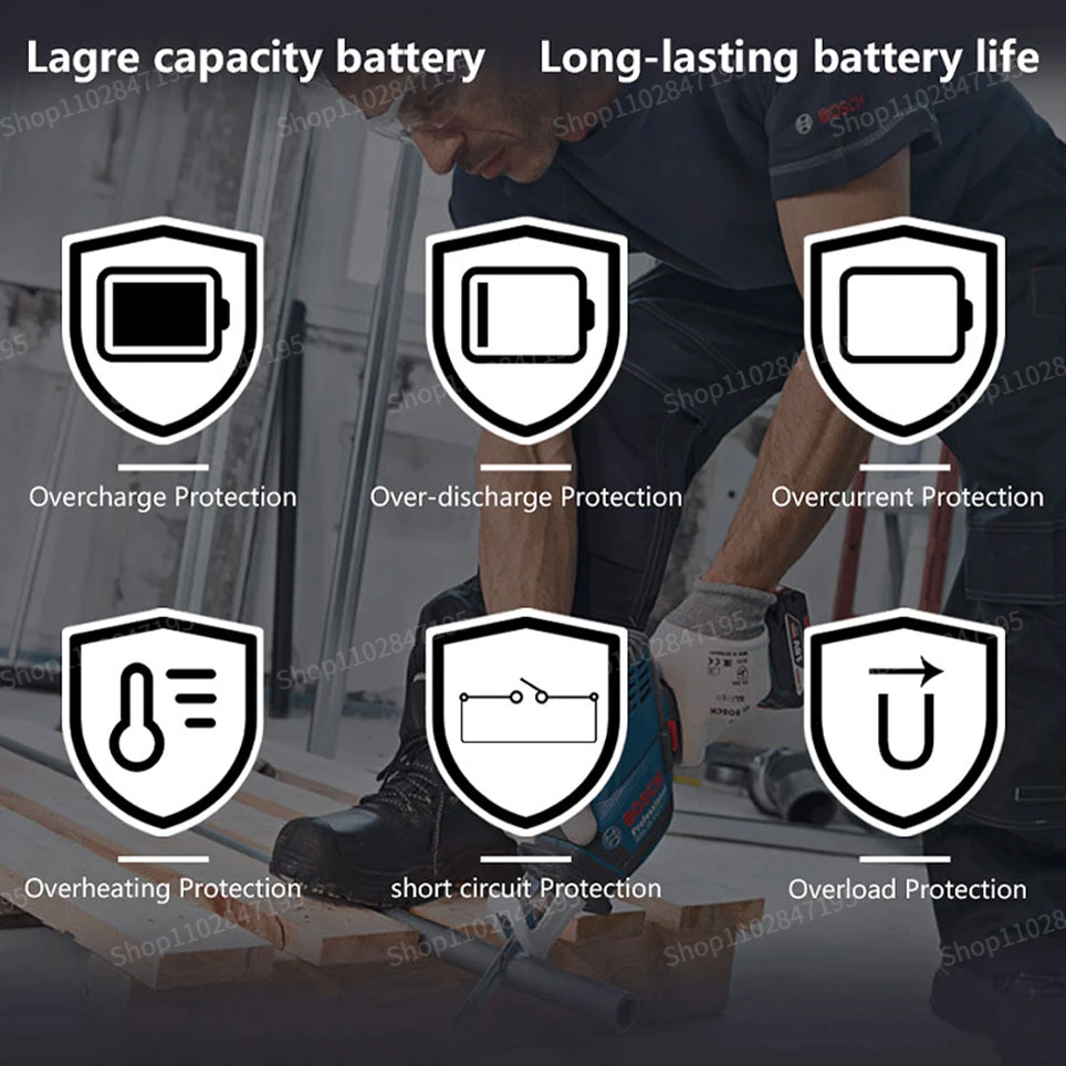 18V 4.0 AH 100% нова оригинална акумулаторна литиево-йонна батерия за Bosch 18V Резервна батерия Преносима подмяна на BAT609 BAT6184
