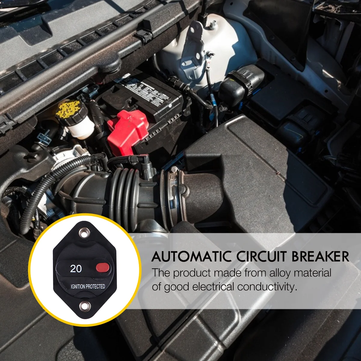 Автоматичен прекъсвач электромобиля Car RV Ръчно защита от претоварване работен ток пренапрежение1