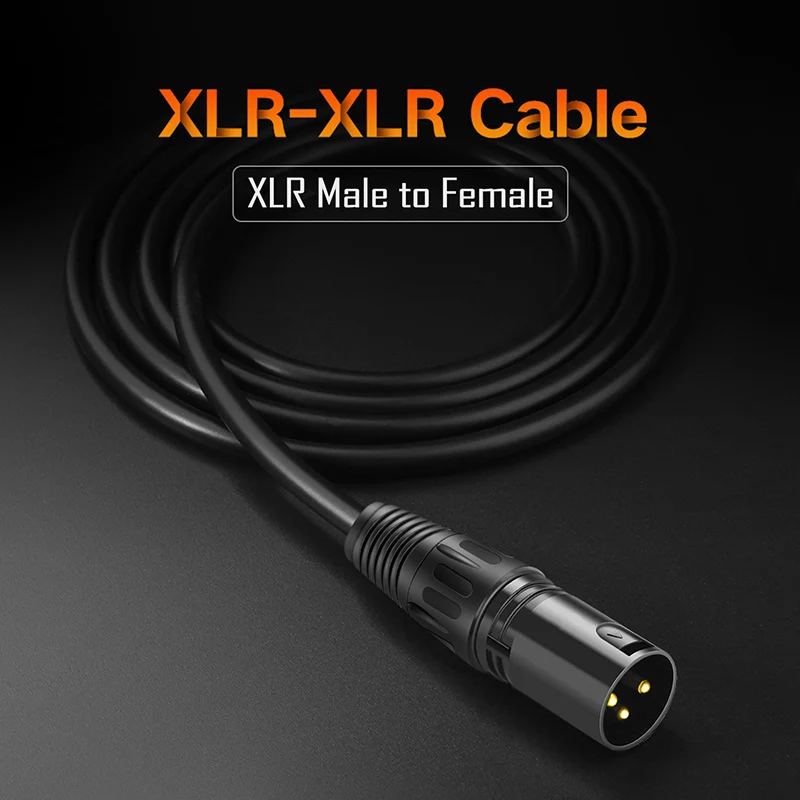 XLR Стерео Аудио кабел за Удължаване на Мъжката До Femlae AUX Конвертор Кабел 1 м 2 м на 5 м, 10 м Удължител за Кабели За Високоговорители, Микрофон, Усилвател1