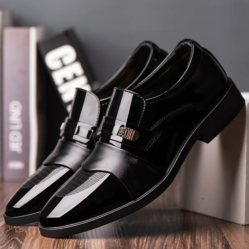 Мъжки лоферы, мъжки обувки, обувки за сватба-oxfords за мъже, официалната обувки, луксозни дизайнерски мъжки модел обувки Zapatos De Hombre De Vestir1