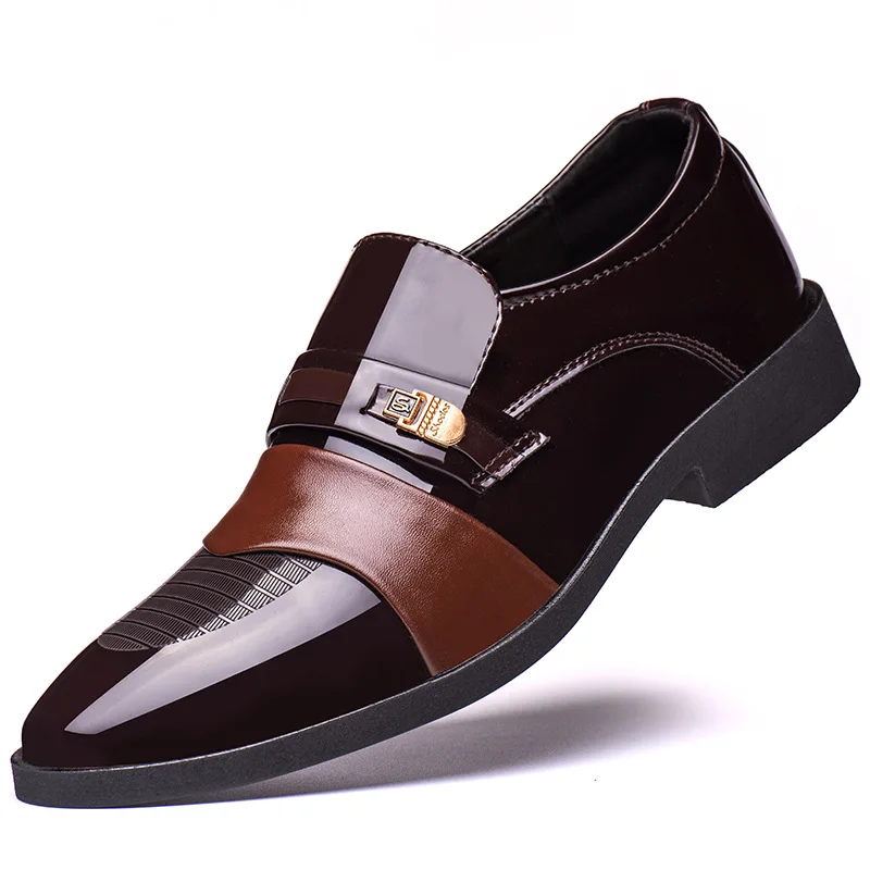 Мъжки лоферы, мъжки обувки, обувки за сватба-oxfords за мъже, официалната обувки, луксозни дизайнерски мъжки модел обувки Zapatos De Hombre De Vestir3