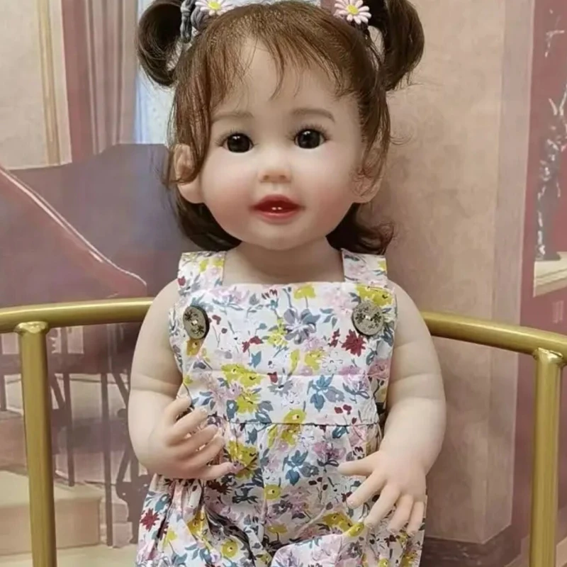 55 см напълно клеящаяся имитативната кукла за малко азиатски момичета в подарък0