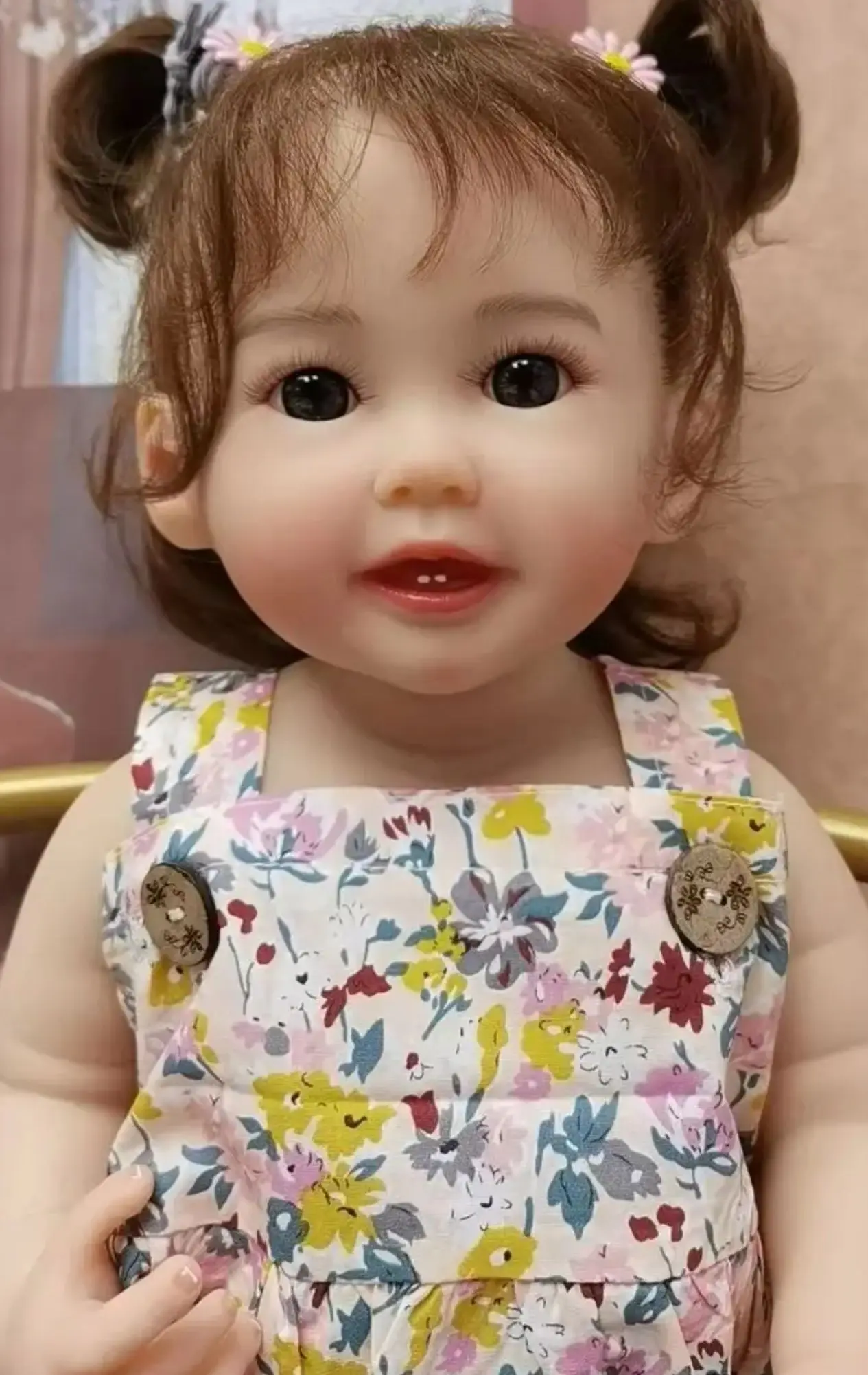 55 см напълно клеящаяся имитативната кукла за малко азиатски момичета в подарък3