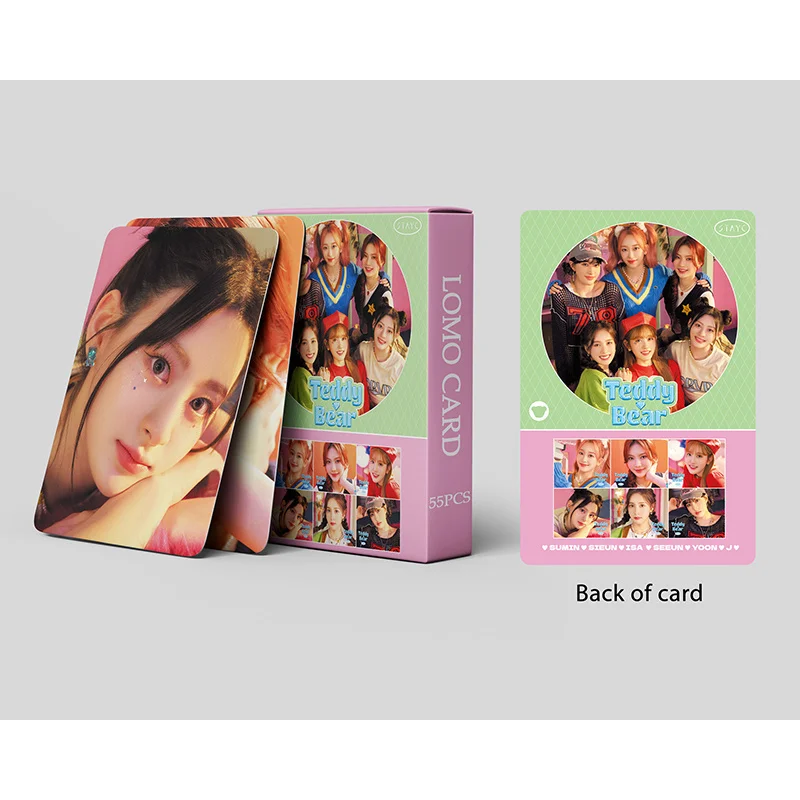 50 Карти/, Определени Stayc Нов Албум Лазерна Картичка Lomo Card Girl Group Печат Фотокарточки Красива Снимка Почитатели Подарък За Момичетата Малка Картичка Kpop4