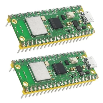 2 бр. за Raspberry Pi Pico W с безжичен модул Wi-Fi, dual-core ARM Cortex MO + RP2040, такса за разработване на микроконтролера