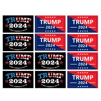 20 броя стикер с Тръмп в изборите 2024 Красив стикер с изборите в Америка за външна градина (цветен)