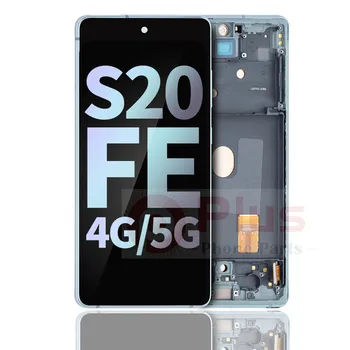 OLED дисплей с подмяна на рамка за Samsung Galaxy S20 FE 4G / 5G (пакет) (Cloud Mint)