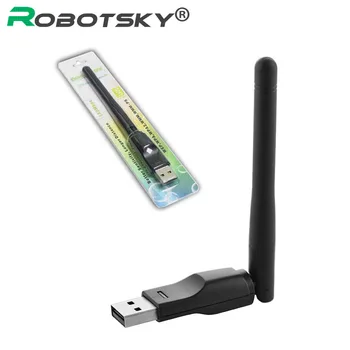 Ralink RT5370 USB 2.0 150 mbps WiFi Безжична Мрежова Карта, 802.11 b/g/n LAN Адаптер с въртяща се Антена и дребно опаковка