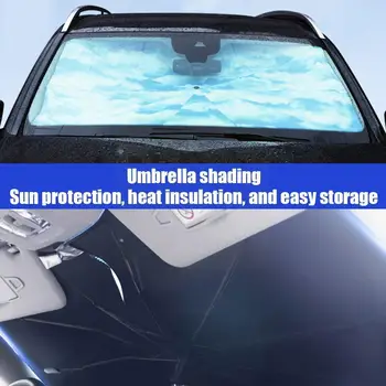 Авто козирка, чадър на предното стъкло, отопление на предните седалки на автомобил, автомобилни аксесоари, козирка, лятна изолация, защитен чадър, сгъваем