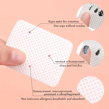 180 бр. лакочистител памучни кърпички за премахване на UV-гел за пречистване на лакочистител за нокти, инструменти за маникюр
