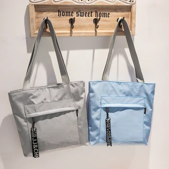 Множество чанта за пазаруване, чанта за през рамото от плат Оксфорд, преносими екологично чисти хранителни чанти, чанта-тоут за жени, дамски чанта
