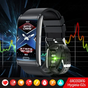 Новият монитор ниво на глюкоза в кръвта смарт часовници за здравето на Мъже, жени ЕКГ + ТОЧКИ за измерване на кръвното налягане IP68 Водоустойчив спортен часовник Smartwatch