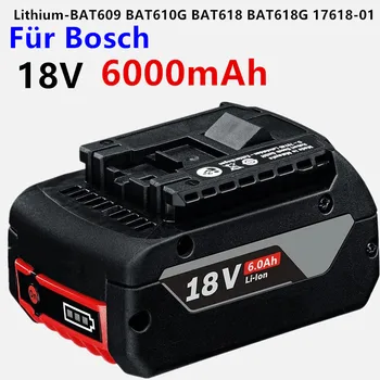1-3PSC 18V Batterie Für Bosch GBA 18V 6,0 Ah Lithium-BAT609 BAT610G BAT618 BAT618G 17618-01 + ladegerät