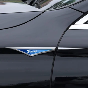2 бр./компл. автомобилно крило, стикер от неръждаема стомана, отличителни знаци, емблема, украса на екстериора за Ford TAURUS, автомобилни аксесоари