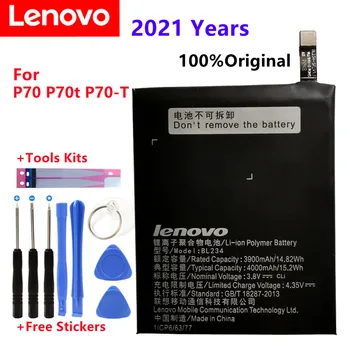 100% чисто Нов Оригинален истински батерия 4000 mah BL234 с лепилен стикер 3 М за Lenovo Vibe P1M P1MA40 P70 P70t P70-T P70A P70-A