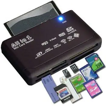 Универсален Четец на карти и USB 2.0 Адаптер за четене на SD-карта Подкрепа TF CF SD Mini SD SDHC MMC MS XD с USB-кабел