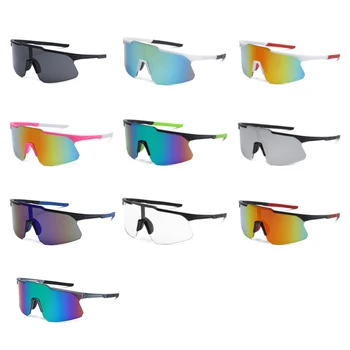 Поляризирани спортни слънчеви очила, мъжки и дамски слънчеви очила за спорт на открито, цветни лещи, МТБ, колоездене, ветроупорен очила