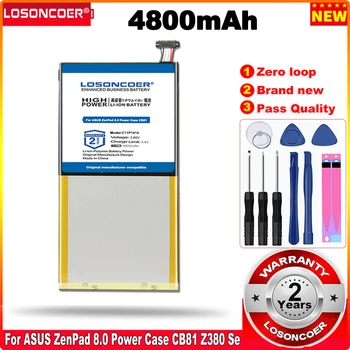 LOSONCOER 0 Цикъл на 100% Нов 4800 mah C11P1414 Батерия за ASUS ZenPad 8,0 Power Case серия Z380 CB81