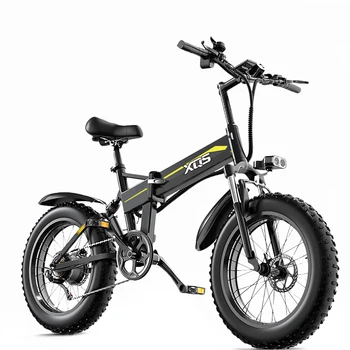 20-Инчов велосипед от алуминиева сплав, офроуд електрически велосипед, предни и задни дискови спирачки, быстросъемный мини-48, литиева батерия