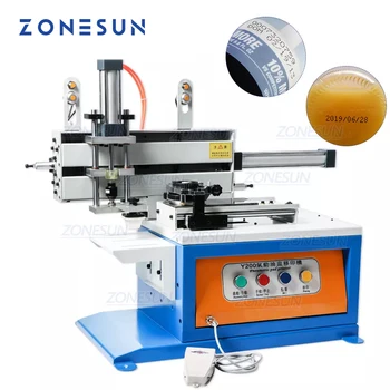 Печатна машина тампон въздушна чаша мастило ZONESUN Y200 полуавтоматный принтер тампон Запазва Обзавеждане печат, тампон бутилки от Стъкло