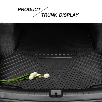 Постелки за багажник на кола TPE за Lexus CT 2011-2017 Гумена карго подложка, стойност на лазер, водоустойчиви защитни облицовки
