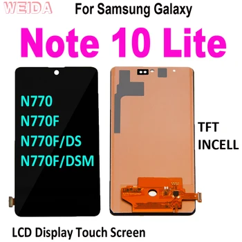 100% Тествани TFT-дисплей Samsung Note10 Lite LCD Samsung Galaxy Note 10 Lite LCD N770 LCD сензорен дисплей и цифров преобразувател в събирането на