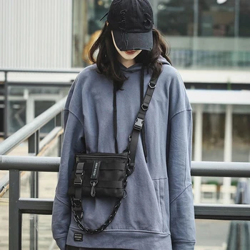 Функционална тактическа нагрудная чанта за мъже, модерен жилетка в стил хип-хоп, чанта за градинска дрехи, поясная чанта, дамска черна чанта Wild Chest Rig
