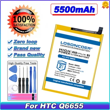 Батерия LOSONCOER Q6655 5500 mah за батерия за мобилен телефон HTC Desire 20Pro 20 Pro