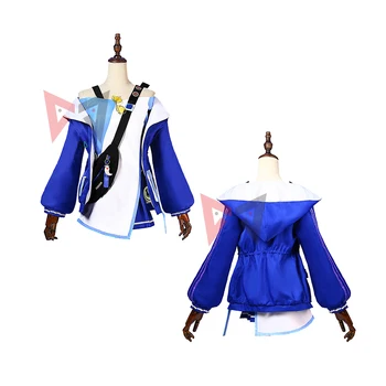Genshin Impact Cosplay костюм Ху Тао Униформи палто, Риза, Пола чанта необичайна яке на поръчка