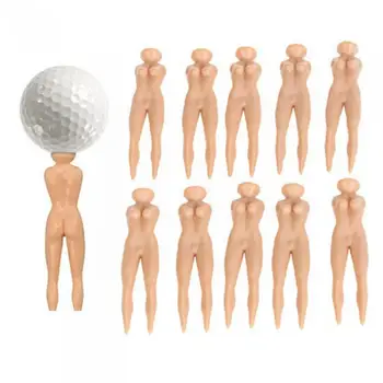 10 бр. /компл. тениски за голф, Пластмасов шега Новост Голи секси база за употреба за голф топката родословни Спортни тениски Практика Дама Красотата на голф V3C3