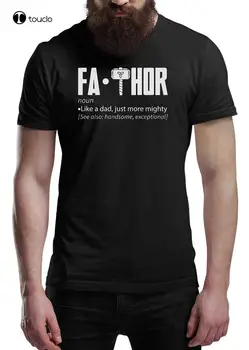 Забавна мъжка тениска Fathor, подарък за Деня на бащите, тениска, топ