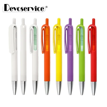 Цветна химикалка химикалка с голяма превръзка, пластмасови химикалки, офис сладки ученически пособия, канцеларски материали, фини точка 1,0 мм, синьо / черно мастило